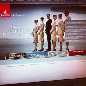 Sito Web Emirates Volo Emirates Italia - Australia prenotato - Viaggio in Australia