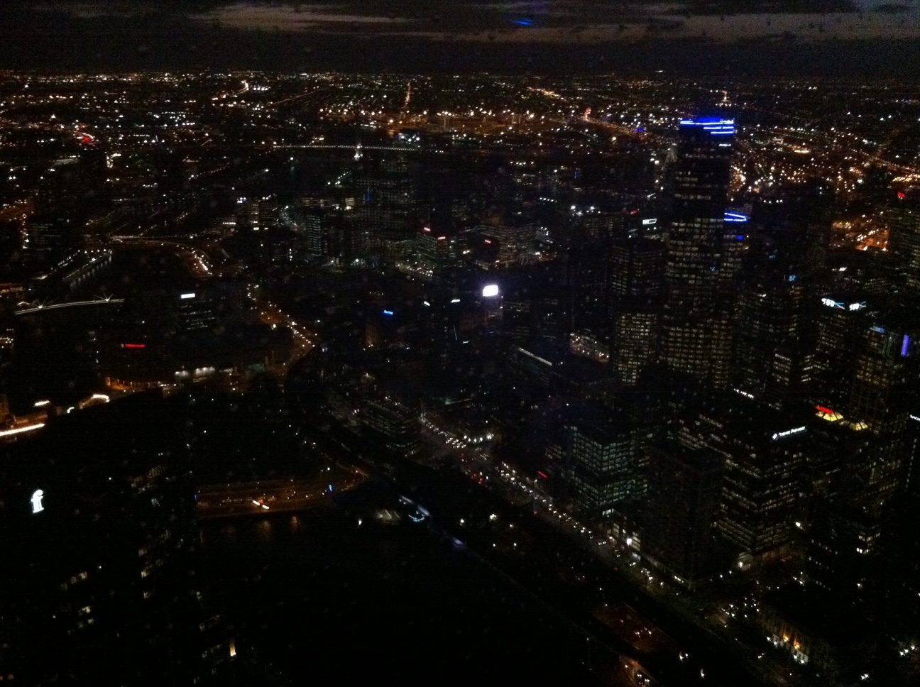 Melbourne from Eureka Tower floor 88